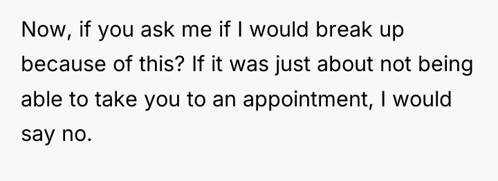 Now, if you ask me if I would break up...
