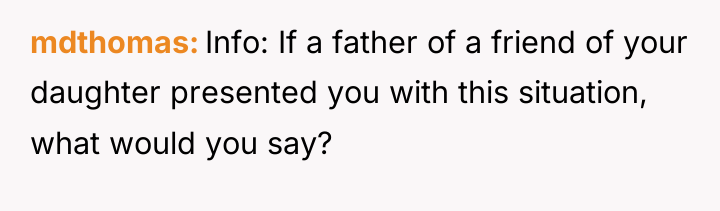 mdthomas Info: If a father of a friend of your...