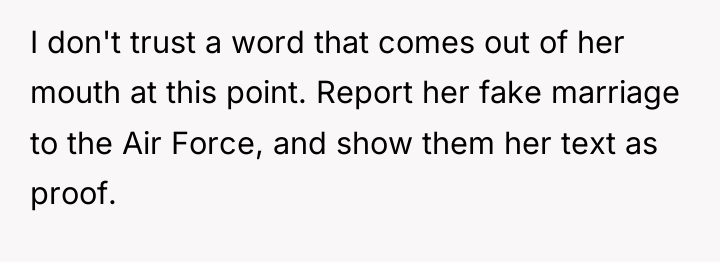 I don't trust a word that comes out of her...