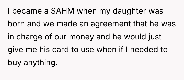 I became a SAHM when my daughter was born and...