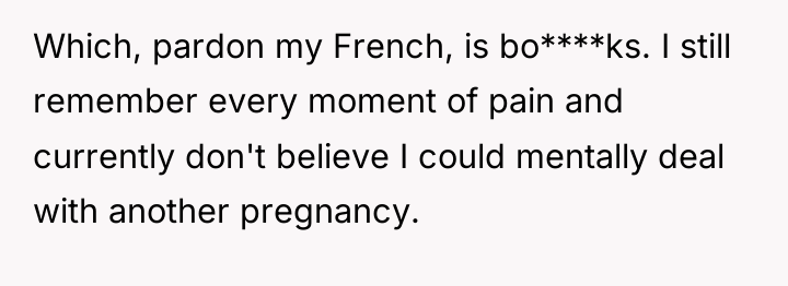 Which, pardon my French, is bo****ks. I still remember every...