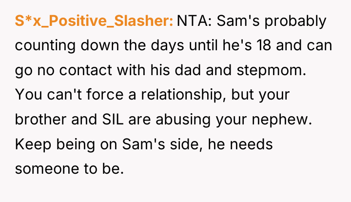 S*x_Positive_Slasher NTA: Sam's probably counting down the days until he's...