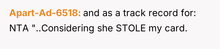 Apart-Ad-6518 and as a track record for: NTA "..Considering she...