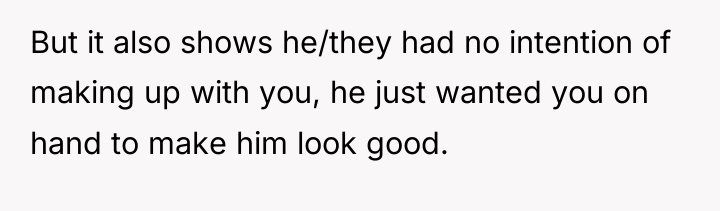 But it also shows he/they had no intention of making...