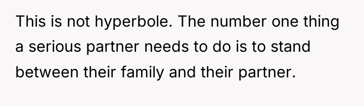 This is not hyperbole. The number one thing a serious...
