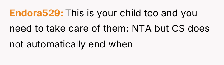 Endora529 This is your child too and you need to...