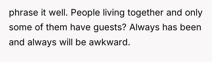 phrase it well. People living together and only some of...