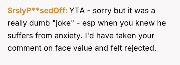 SrslyP**sedOff YTA - sorry but it was a really dumb...