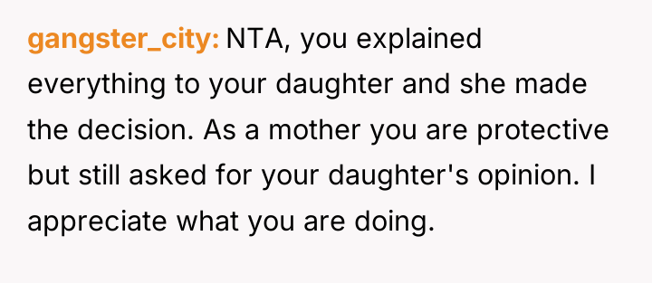 gangster_city NTA, you explained everything to your daughter and she...