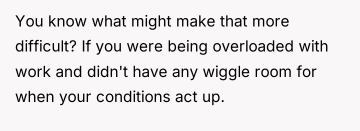You know what might make that more difficult? If you...