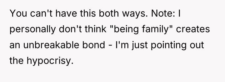 You can't have this both ways. Note: I personally don't...