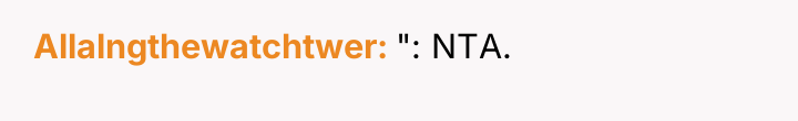 Allalngthewatchtwer ": NTA.