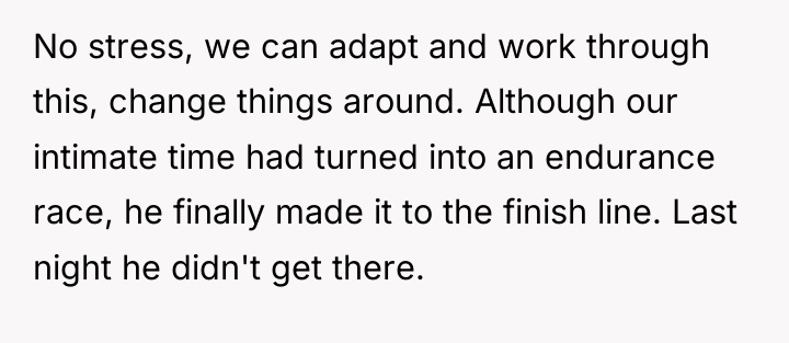 No stress, we can adapt and work through this, change...