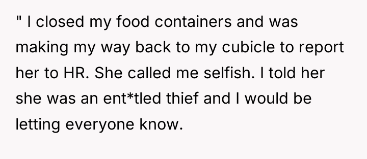 " I closed my food containers and was making my...