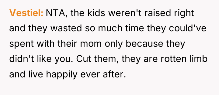 Vestiel NTA, the kids weren't raised right and they wasted...