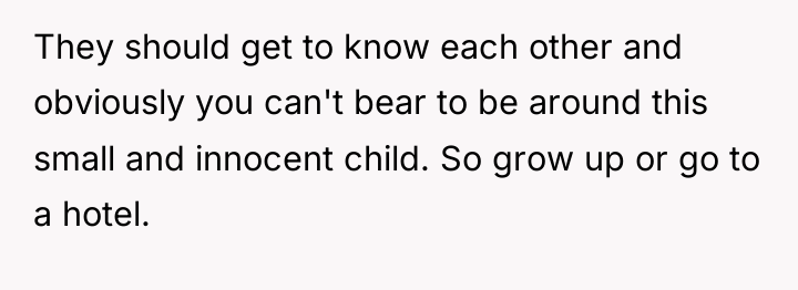 They should get to know each other and obviously you...