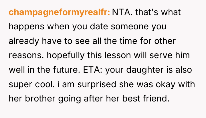 champagneformyrealfr NTA. that's what happens when you date someone you...