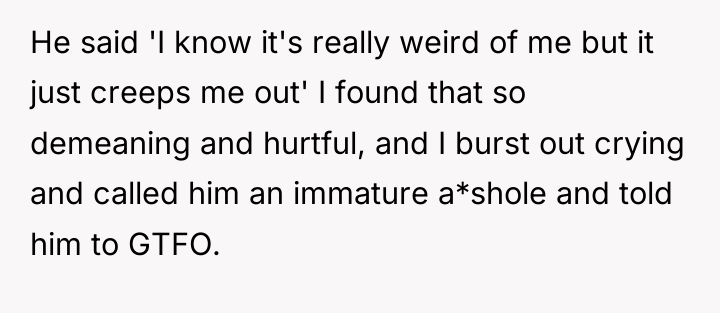 He said 'I know it's really weird of me but...