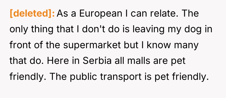 [deleted] As a European I can relate. The only thing...