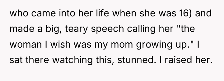 who came into her life when she was 16) and...