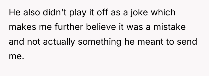 He also didn't play it off as a joke which...