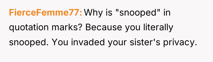 FierceFemme77 Why is "snooped" in quotation marks? Because you literally...