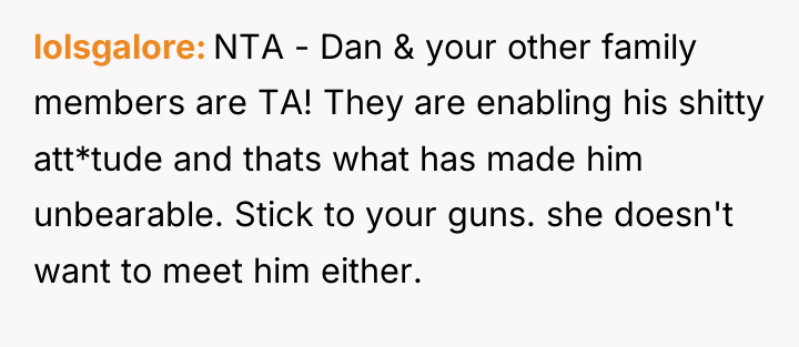 lolsgalore NTA - Dan & your other family members are...