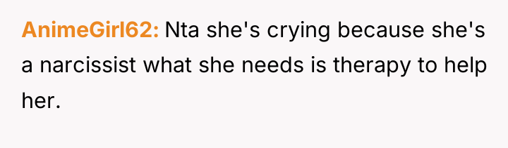 AnimeGirl62 Nta she's crying because she's a narcissist what she...