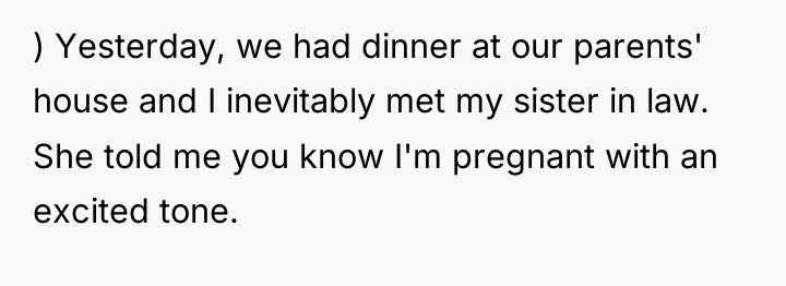 ) Yesterday, we had dinner at our parents' house and...