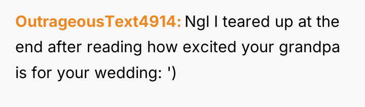 OutrageousText4914 Ngl I teared up at the end after reading...