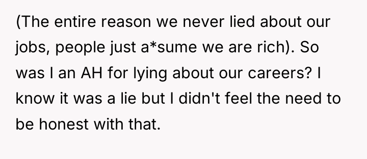 (The entire reason we never lied about our jobs, people...