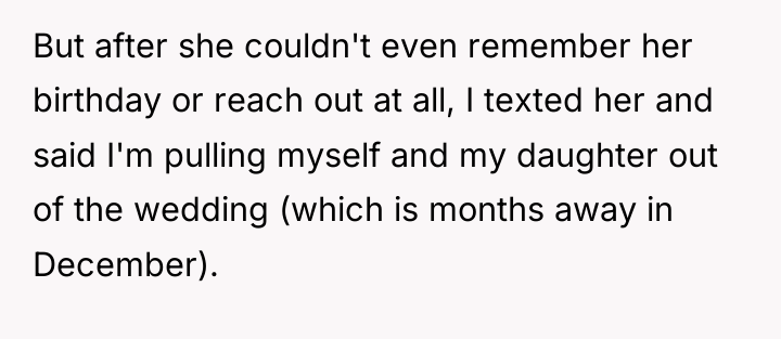But after she couldn't even remember her birthday or reach...