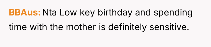 BBAus Nta Low key birthday and spending time with the...