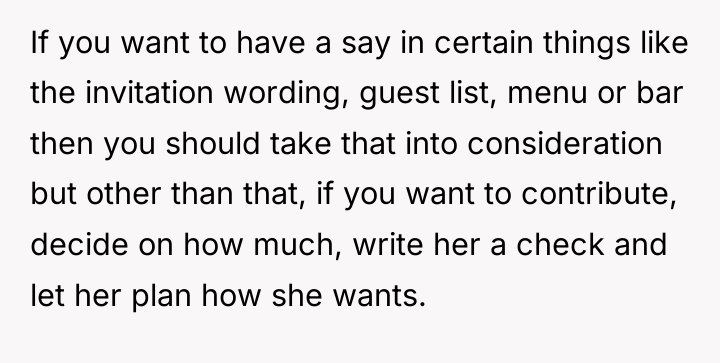 If you want to have a say in certain things...