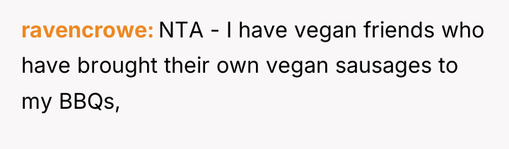 ravencrowe NTA - I have vegan friends who have brought...
