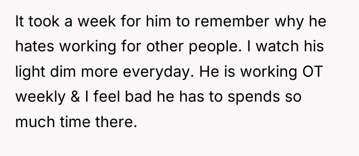 It took a week for him to remember why he...