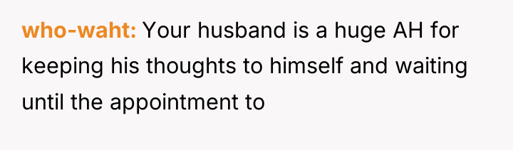 who-waht Your husband is a huge AH for keeping his...