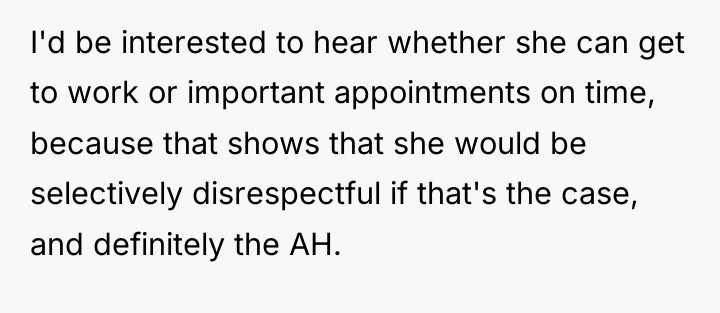 I'd be interested to hear whether she can get to...