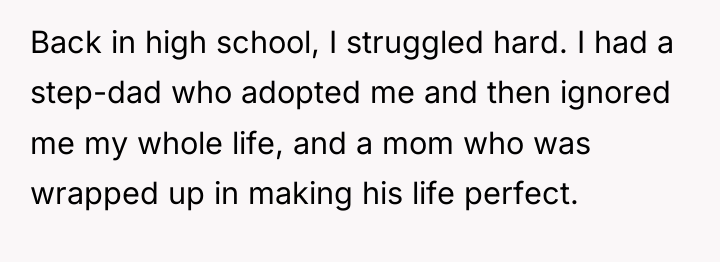 Back in high school, I struggled hard. I had a...