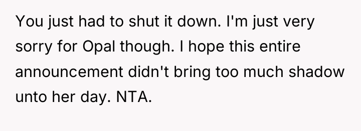You just had to shut it down. I'm just very...