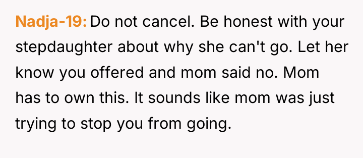 Nadja-19 Do not cancel. Be honest with your stepdaughter about...