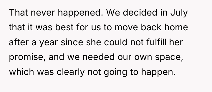That never happened. We decided in July that it was...