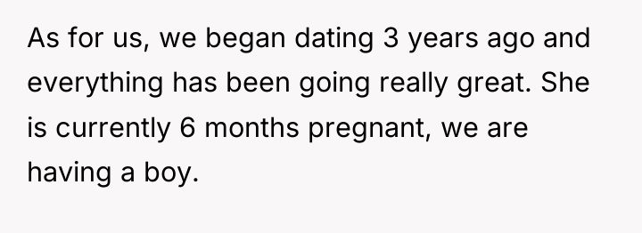 As for us, we began dating 3 years ago and...