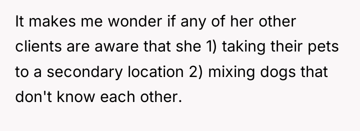 It makes me wonder if any of her other clients...