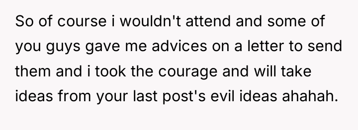 So of course i wouldn't attend and some of you...