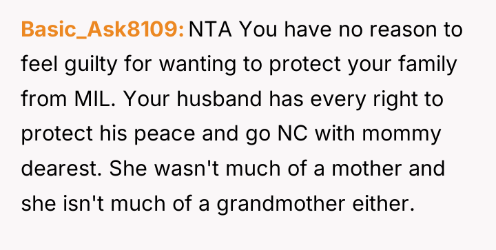 Basic_Ask8109 NTA You have no reason to feel guilty for...