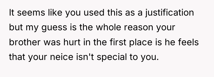 It seems like you used this as a justification but...