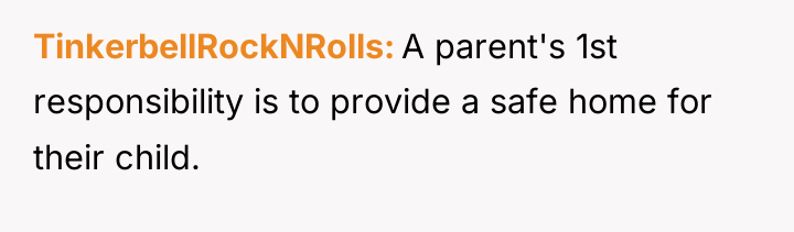 TinkerbellRockNRolls A parent's 1st responsibility is to provide a safe...