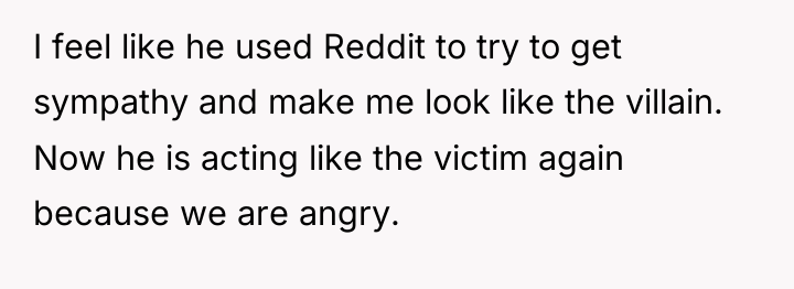 I feel like he used Reddit to try to get...