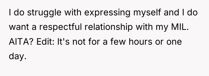 I do struggle with expressing myself and I do want...